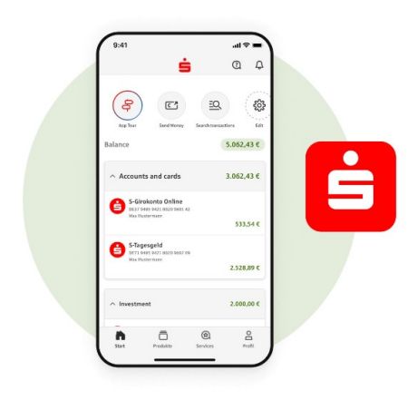 Financial status in the Sparkassen-Apps